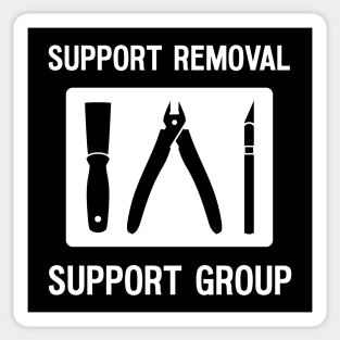 Funny 3D Printer Tools Support Removal Joke Sticker